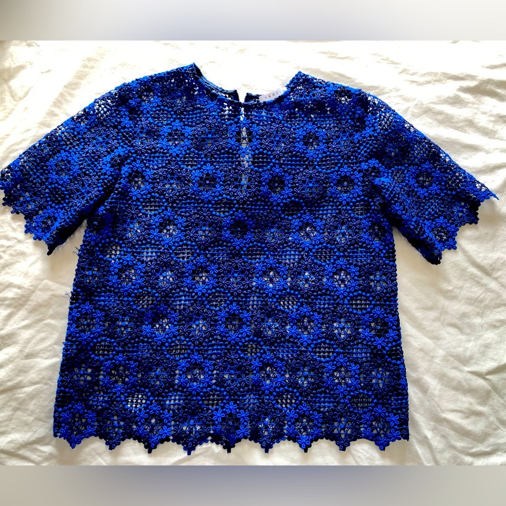 Sandro crochet top